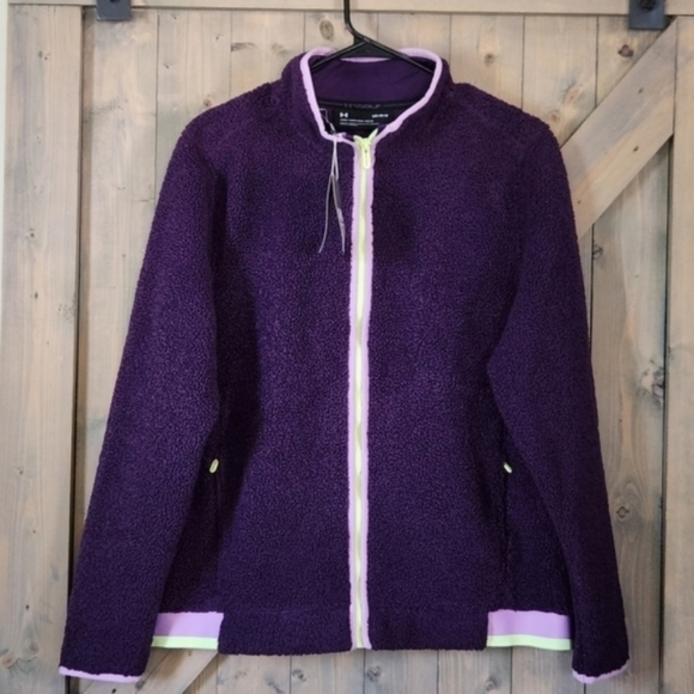 NWT Under Armour Fleece Full Zip Jacket Size Large